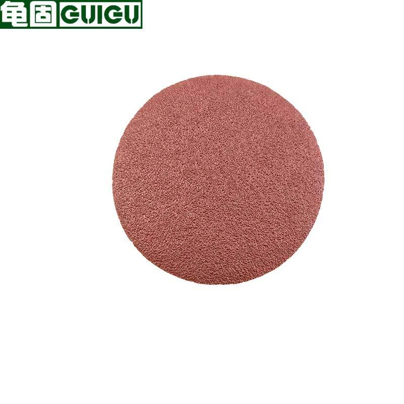 龟固 植绒砂纸 自粘圆盘砂纸片角磨机抛光磨盘 5寸400目 10片/包 1包