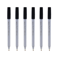 百乐（PILOT）BL-5M 条纹中性笔签字笔 超顺滑水笔 黑色 0.8mm 6支/袋