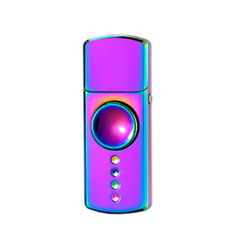 usb打火机充电个性防风男士电子点烟器定制刻字创意指尖陀螺火机