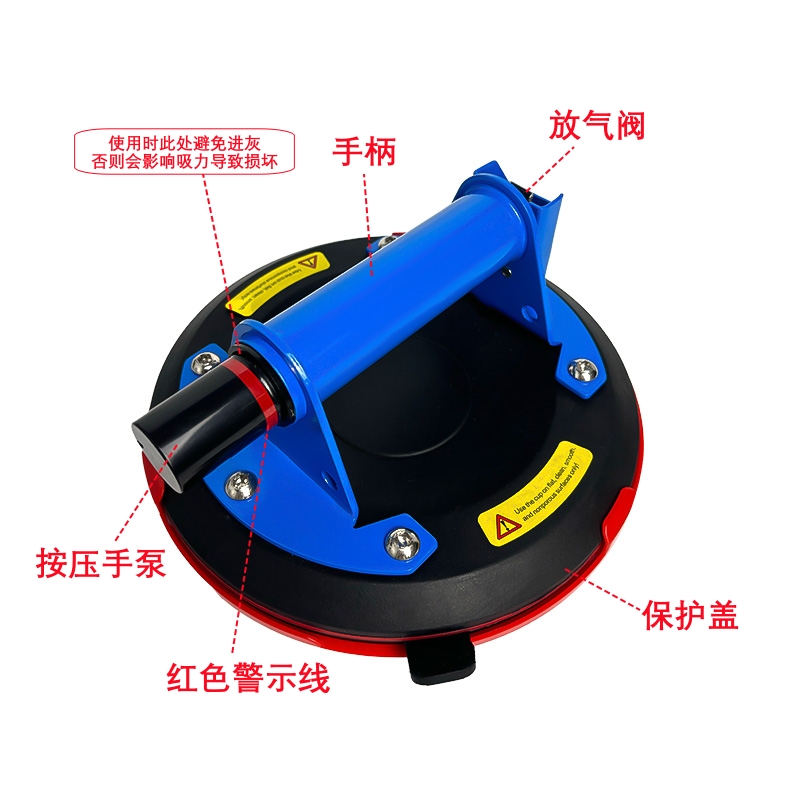 冰将 玻璃真空吸盘手泵重型吸盘 300公斤 个高清大图