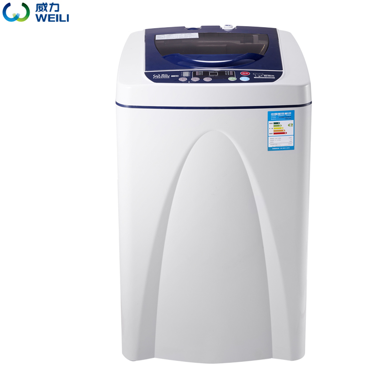 威力(WEILI)XQB50-5028 5公斤全自动小型波轮洗衣机 智能模糊 不生锈内桶 透明蓝高清大图