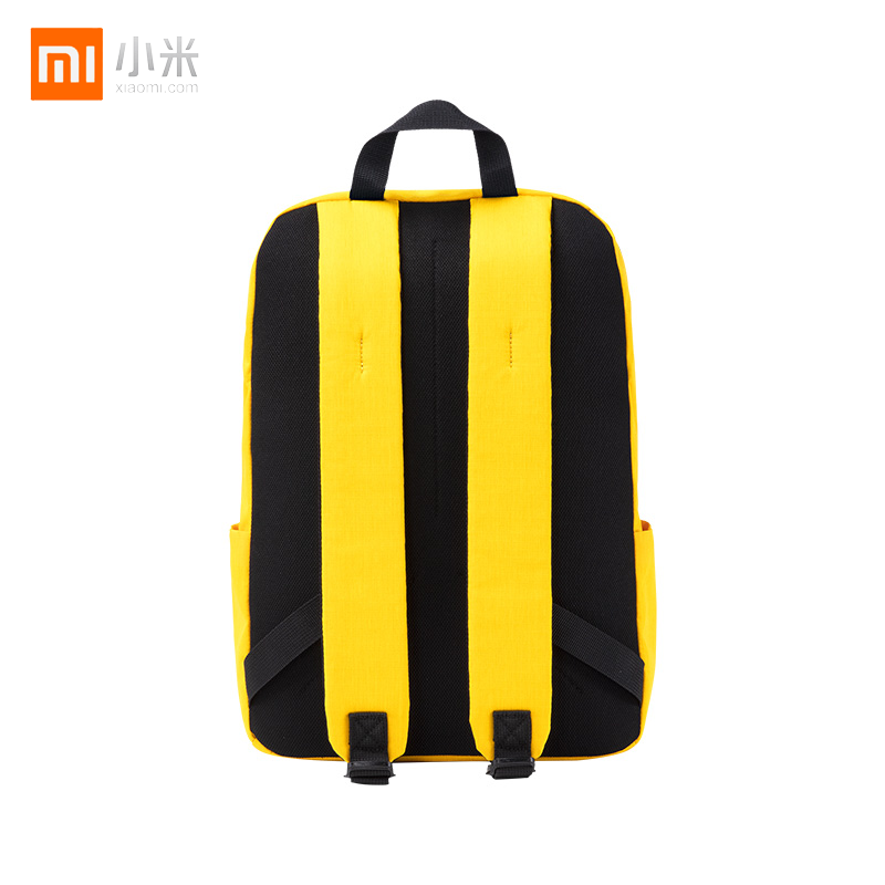 小米双肩包小背包男女通用运动包日常休闲双肩包学生书包旅行包黄色10