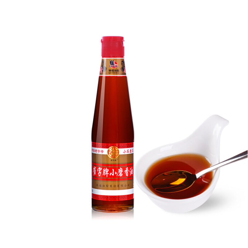 崔字牌 小磨纯芝麻油香油 448ml