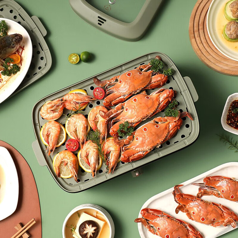 康佳(KONKA)电蒸锅大容量多功能锅家用多层早餐蒸蛋蒸包子蒸锅 KDZL-3012-M电蒸锅高清大图