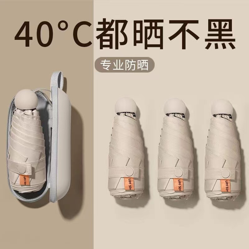 迷你多彩五折晴雨伞高清大图