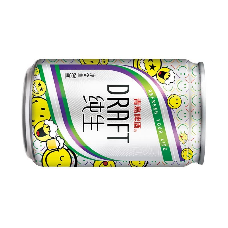 青岛啤酒纯生10度200*4储运装罐啤高清大图