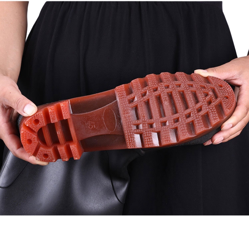 添盾 半身式带雨靴防水齐腰下水裤雨裤 TD-BPK6575 (65丝,PVC+针织布,含雨靴)38码 件高清大图