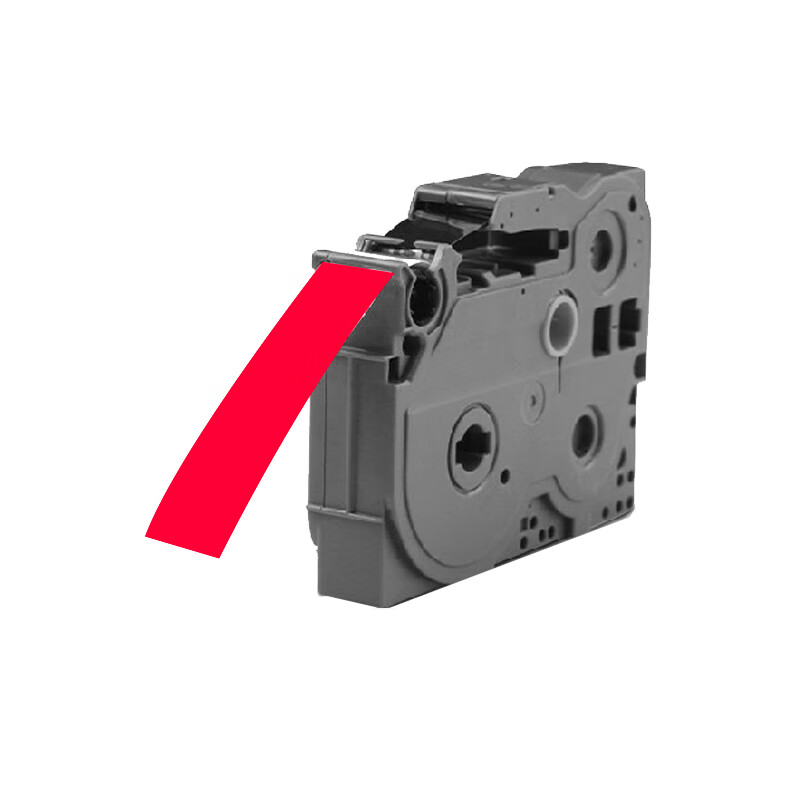 彩标 TZe-212 6mm 标签色带 (计价单位:个) 白底红字高清大图
