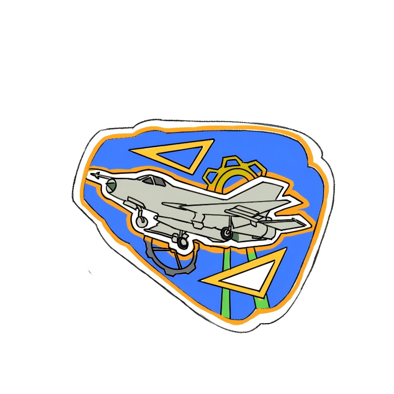 酷美智悦 长春航展纪念品织唛刺绣魔术贴4 8*8cm 个高清大图