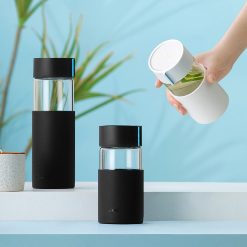 茶花(CHAHUA) 欧铂兹*单层玻璃杯310ml黑色051002尺寸:7*7*14.6cm高清大图