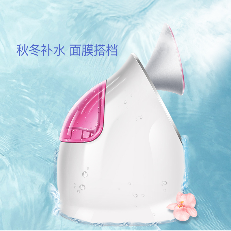 金稻 蒸脸仪器面部喷雾补水仪 热喷蒸脸器 加湿器香薰离子热喷面膜搭档 KD2331A