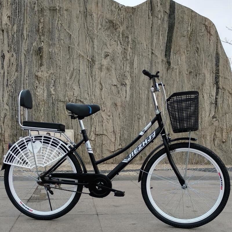 复古轻便男女款24 26寸成人学生自行车通勤代步神器高清大图