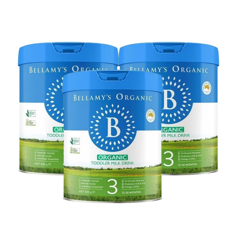 澳洲发/3罐装-贝拉米(Bellamy’s )宝宝有机奶粉3段900g/罐装1-3岁进口婴幼儿三段奶粉高清大图