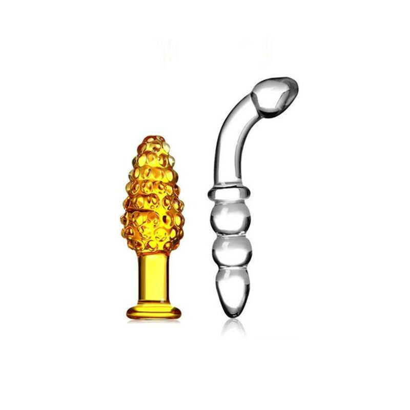 玻璃女用自玩后庭拉珠快感夫妻激情肛塞阳具性工具用 J款23*3cm高清大图