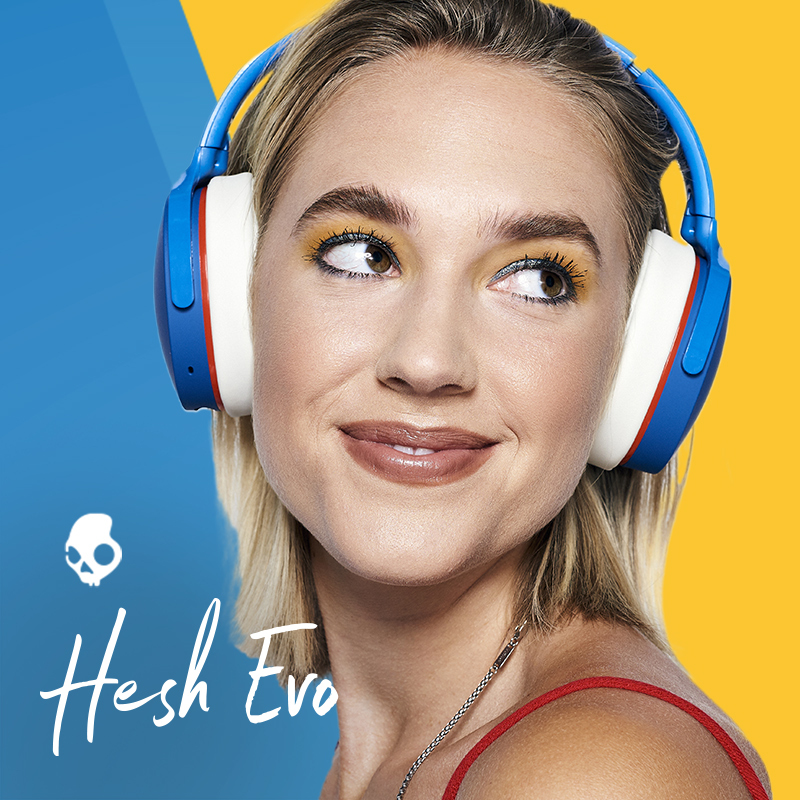 斯酷凯蒂(Skullcandy) Hesh Evo头戴式无线蓝牙耳机快充 游戏音乐华为小米苹果手机通用 92蓝
