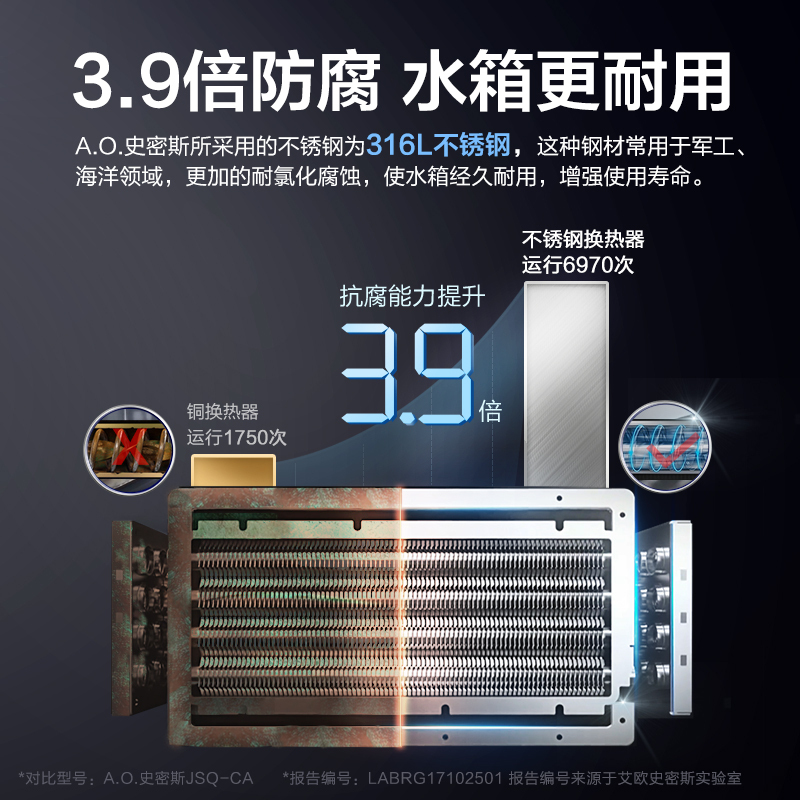 A.O.史密斯燃气热水器 JSQ26-VJSX高清大图