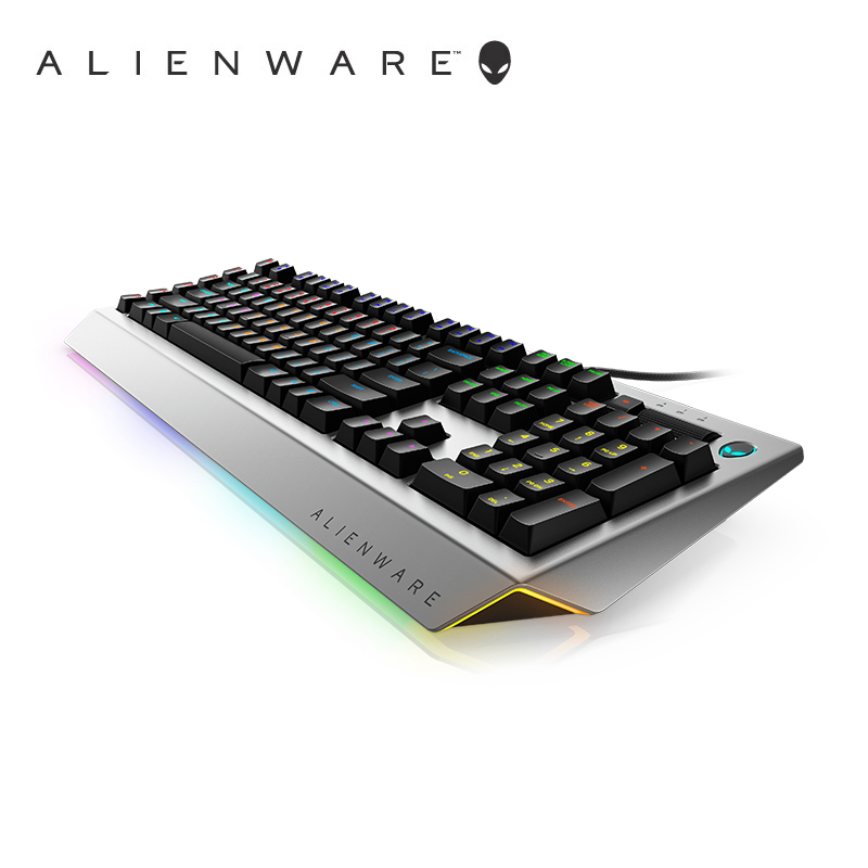 外星人（ALIENWARE）AW768 专业电竞游戏机械键盘 Cherry茶轴 AlienFX RGB灯效 赛博朋克