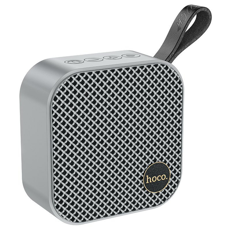 浩酷(HOCO) HC22 享瑞运动无线蓝牙音箱 内置电池可充电 插卡播放 便携小音响 FM收音机 运动健身音乐 灰色