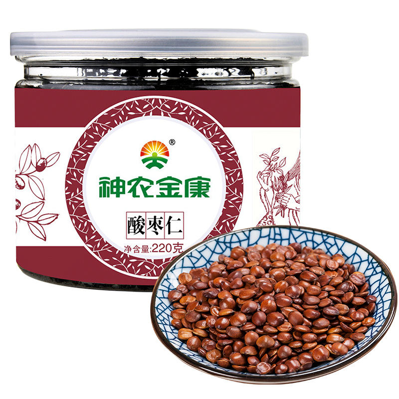 神农金康酸枣仁茶220g炒制熟酸枣仁睡眠参数