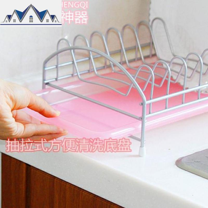 。厨房置物架收纳架不锈钢单层碗碟架沥水架碗筷餐具 三维工匠高清大图