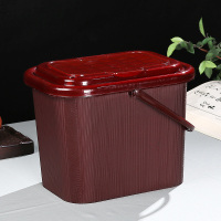百鸿 茶桶功夫茶具配件塑料茶水桶茶渣桶废水桶茶叶垃圾桶茶具桶排水管方形