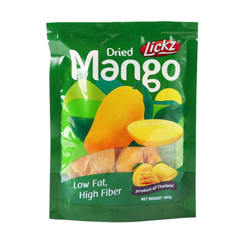泰国进口 Licks莱可滋芒果干100g 蜜饯干果 进口休闲零食 芒果干