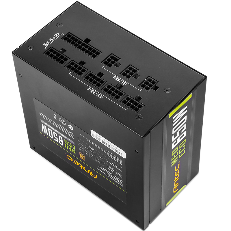安钛克 Antec NE650金牌全模组/7年换新/全日系电容/寿命更持久/支持风扇启停/双8pin电脑主机机箱电源
