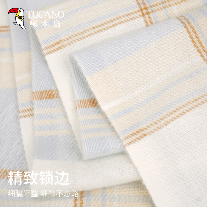 啄木鸟围巾女冬季高级感格子披肩保暖韩系氛围感学生披肩百搭围披高清大图