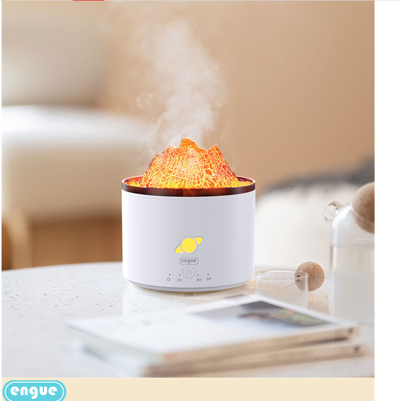 恩谷ENGUE火山超声波香薰仪EG-023智能净化空气静音设计舒缓助眠多重模式随心切换