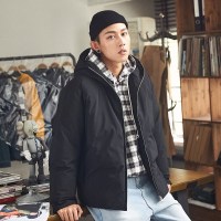 [1件5折]唐狮羽绒服男短款冬季新款学生加厚连帽衣服韩版青年外套潮流