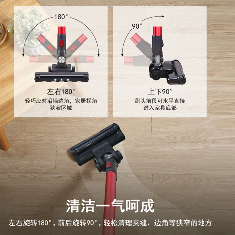 惠而浦多级过滤130W离心电机 无线手持式吸尘器K3