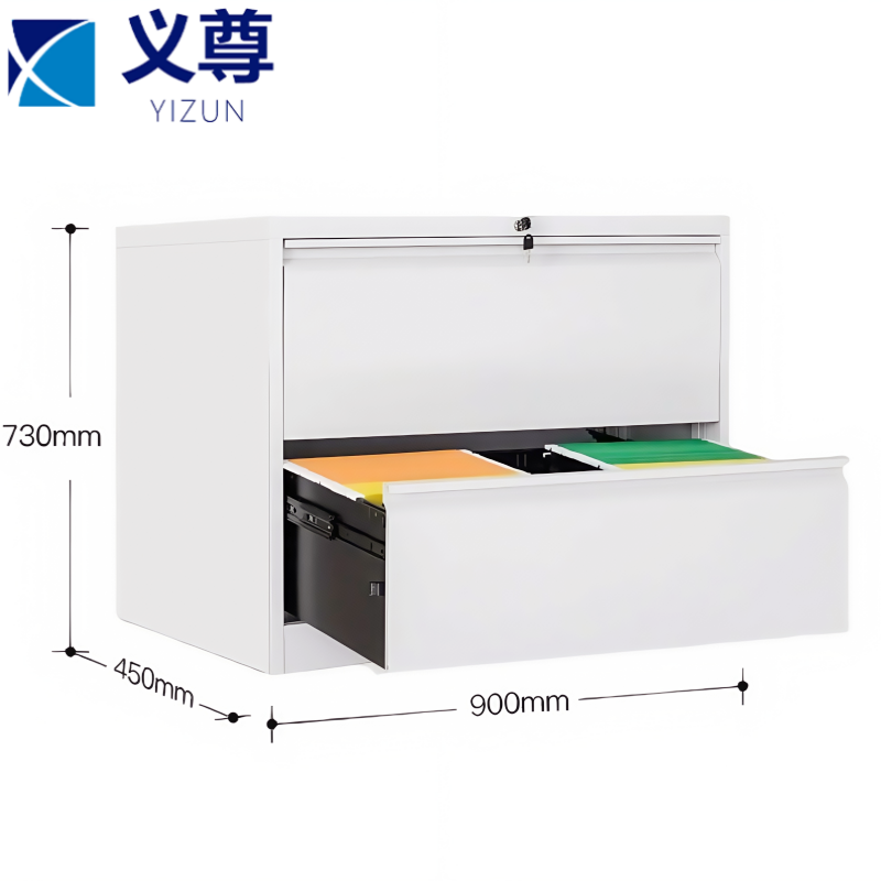 义尊 钢制抽屉柜 2斗 台高清大图