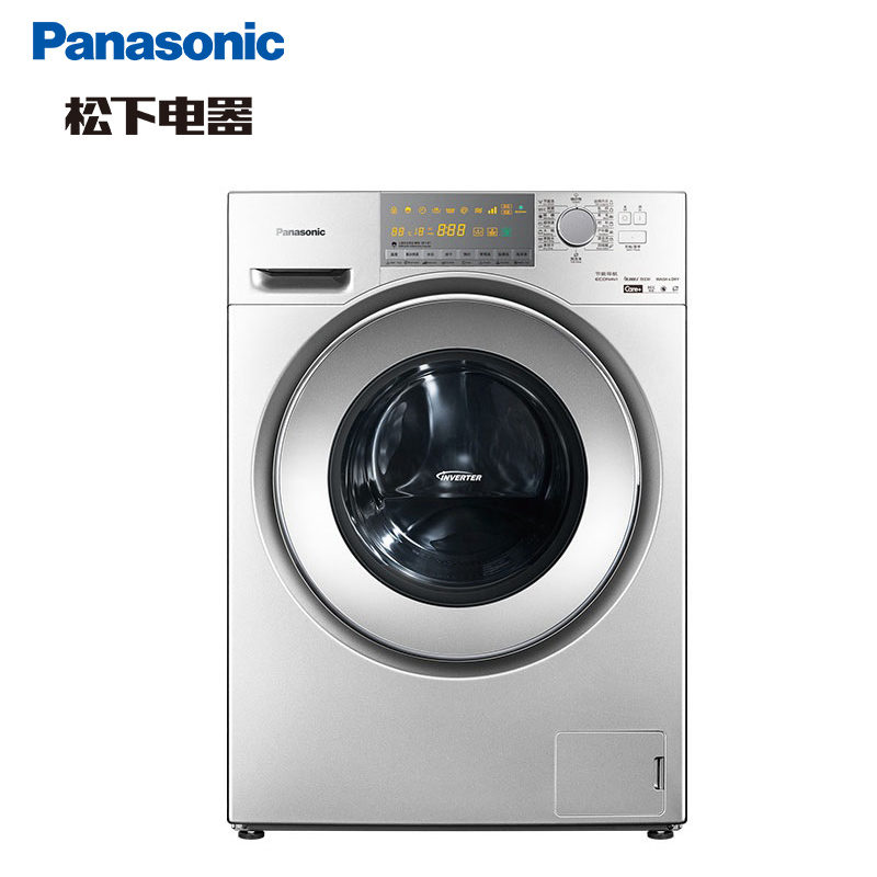 松下(Panasonic) XQG100-EG125 10KG洗6KG烘 全自动家用变频洗烘一体机滚筒洗衣机(深银色)高清大图