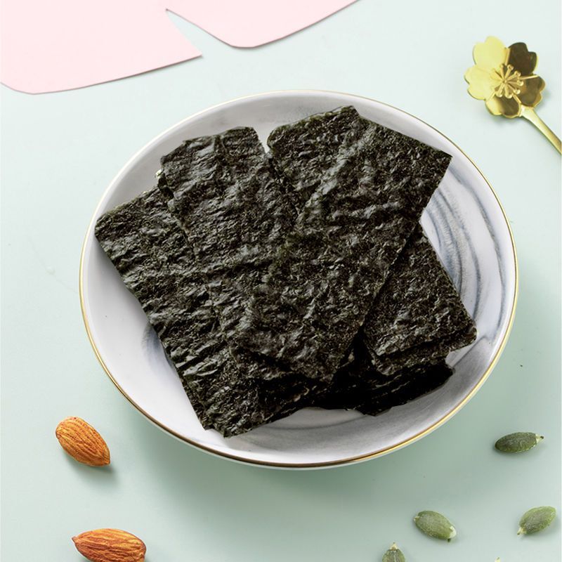 刻凡夹心海苔脆即食罐装解馋零食休闲小吃炒米味40g*1罐