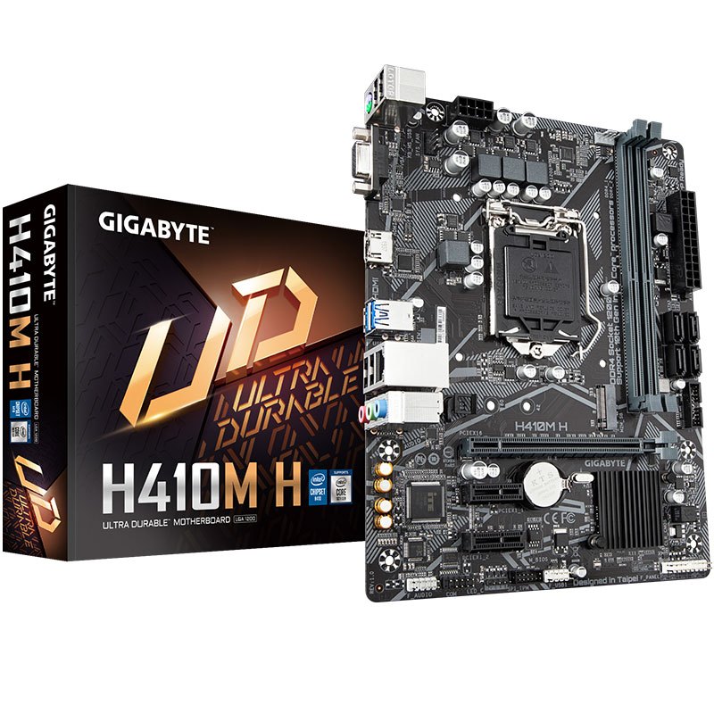 技嘉 H410M H主板+Intel G5900 赛扬双核CPU处理器