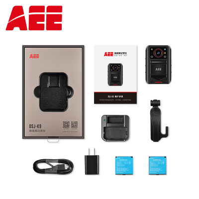 AEE记录仪DSJ-K9 4K高清红外夜视6400万像素16小时续航 64G 4G网络版