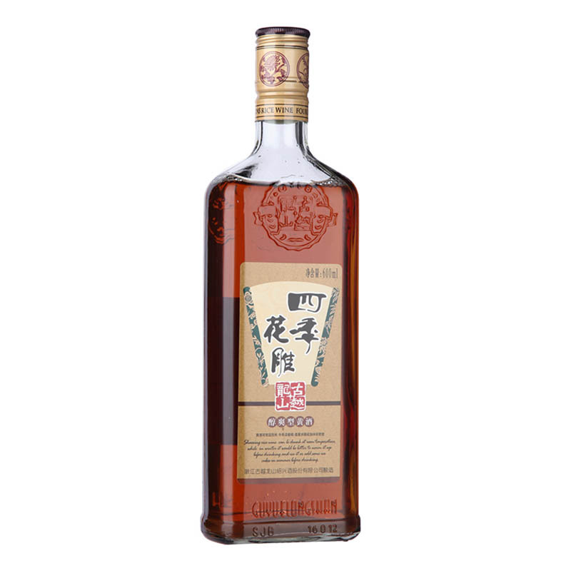 古越龙山 四季花雕 醇爽型黄酒 600ml/瓶
