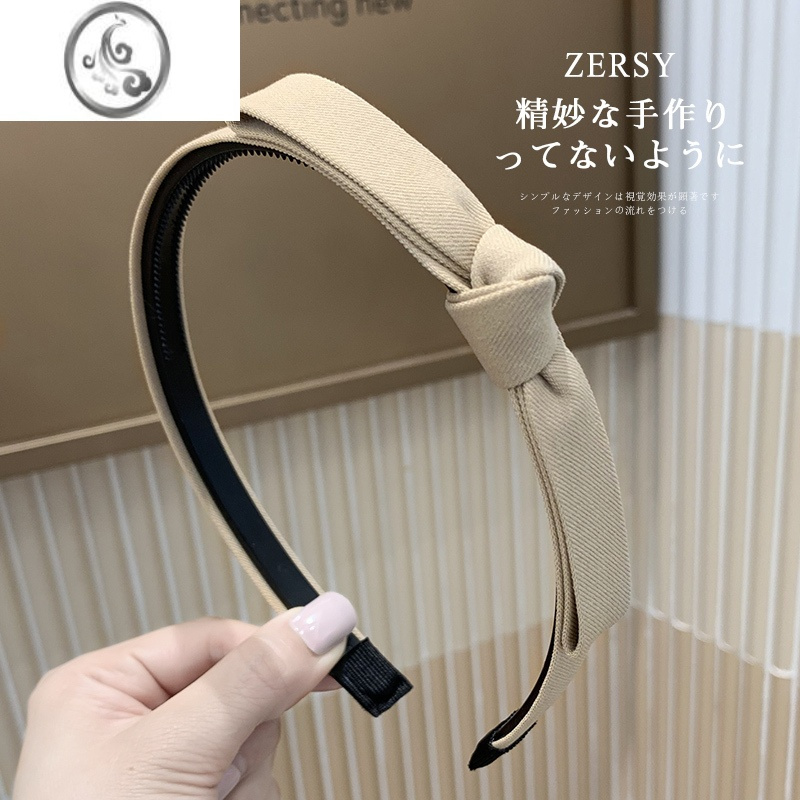 jimi发箍复古法式港风韩国简约气质蝴蝶结发卡细款带齿压发夹头箍头饰