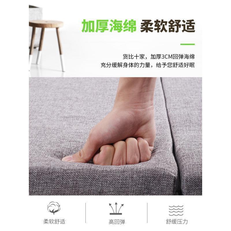 森美人硬板折叠床单人午睡床加固二折木板床办公室简易午休床便携