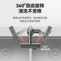 浪鲸(SSWW)厨房冷热水龙头飞雨瀑布出水304不锈钢洗菜盆龙头抽拉式水槽龙头