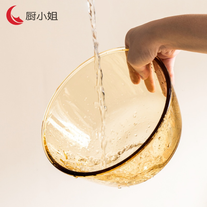 厨小姐加厚琥珀色玻璃沙拉碗1100ml/HP1100个