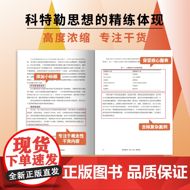 [赠全彩思维导图别册] 营销管理第16版 精简版 更适合大众阅读的营销学经典 菲利普科特勒等著 中信出版社图书 正版高清大图