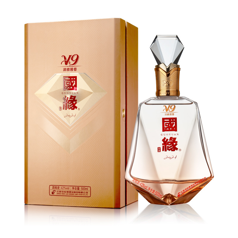 [商务版]今世缘 国缘V9 清雅酱香型 白酒 42度 500ml*4 商务宴请