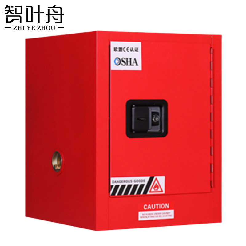 智叶舟防爆柜4加仑红色430*430*560mm台高清大图