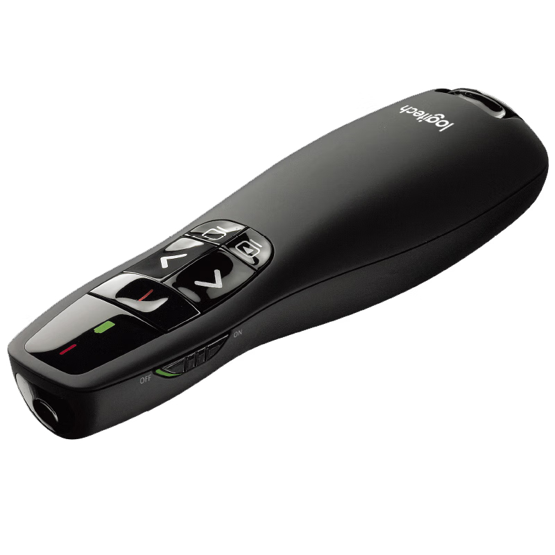 罗技(Logitech)R400 无线演示器 PPT翻页笔 演示笔黑色高清大图