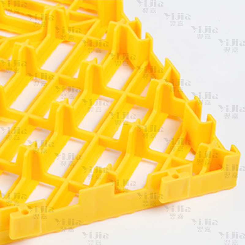 翌嘉 YJ3121301地格栅塑料拼接地板垫网格垫板 黄色高清大图