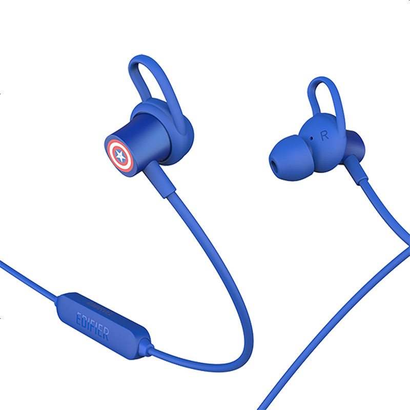 漫步者 (EDIFIER) W281BT 磁吸入耳式 无线运动蓝牙线控耳机 手机耳机 音乐耳机 可通话 美队版