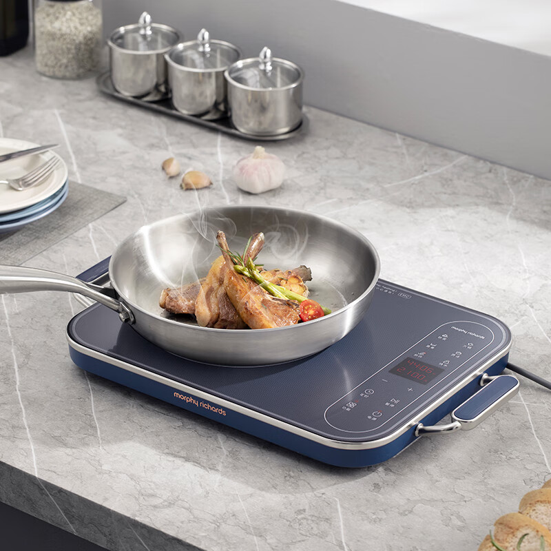 摩飞电器(Morphyrichards)电磁炉家用大功率2100W匀火加热爆炒十档火力变频多功能大面板电磁炉MR8900高清大图