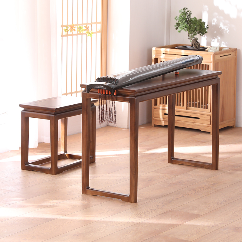 木古琴桌凳闪电客共鸣琴桌琴凳中式古筝桌子榆木书桌国学桌书法桌禅意