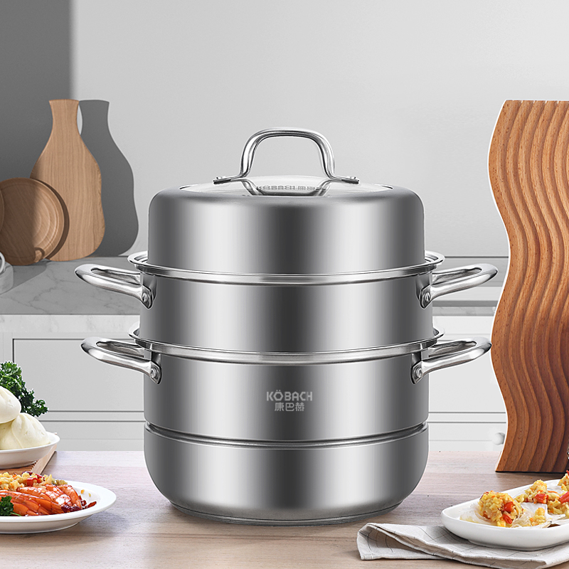 康巴赫(KBH)康巴赫欧式不锈钢三层蒸锅28cm KBH28TB1